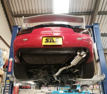 Mazda RX7 FD 3″ Xtreme Angle Cat-Back