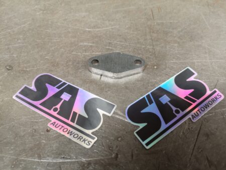 RX7 Fd3s secondary oil return blanking plate