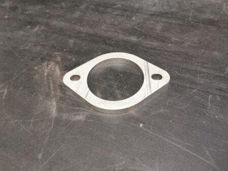 2 bolt 3"/76mm bore 10mm thick universal stainless steel flange
