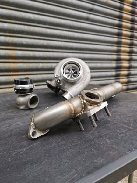 2JZ-GE NA-T Bottom Mount T3 turbo Manifold