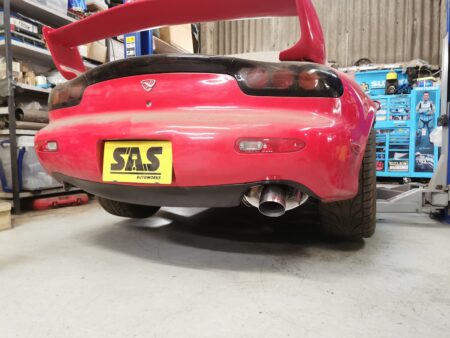 Mazda RX7 4.0" Stealth exhaust
